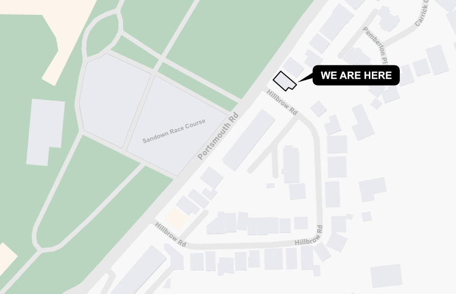 Map of Esher Periodontics in Esher, Surrey